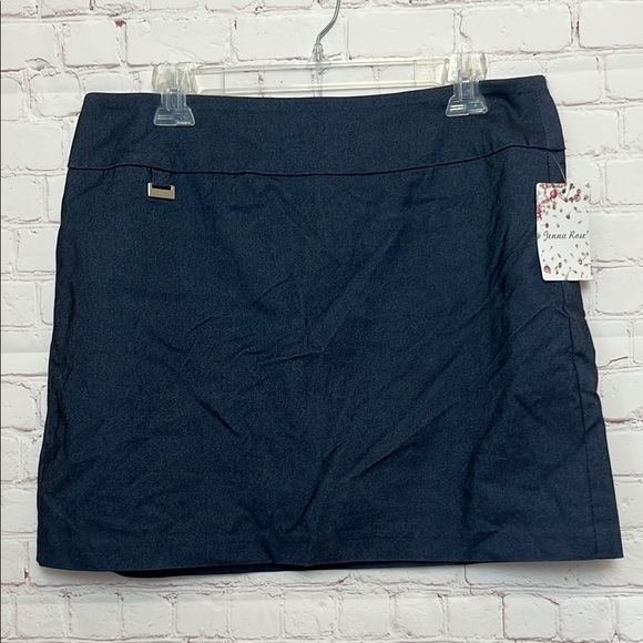 Jenna Rose Blue Pull On Skort - Picture 1 of 10